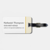 HUFFLEPUFF™ Badger House Pride Badge Bagagelabel (Achterkant horizontaal)