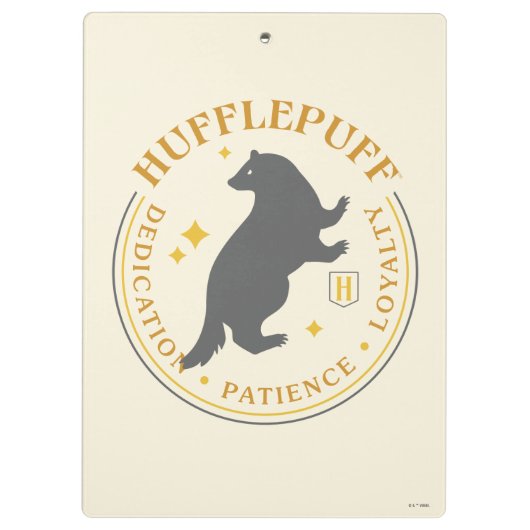 HUFFLEPUFF™ Badger House Pride Badge Klembord (Achterkant)
