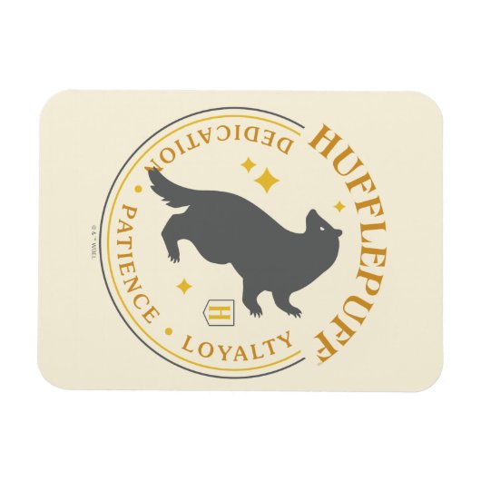 HUFFLEPUFF™ Badger House Pride Badge Magneet (Horizontaal)