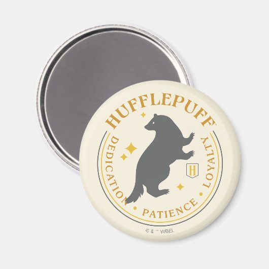 HUFFLEPUFF™ Badger House Pride Badge Magneet (Voorkant / Achterkant)