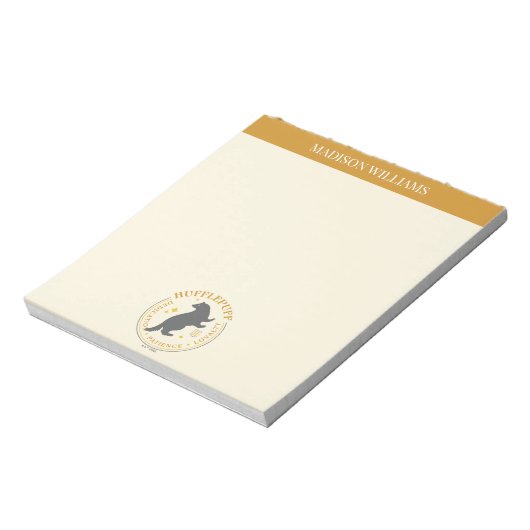 HUFFLEPUFF™ Badger House Pride Badge Notitieblok (Linkerzijde)