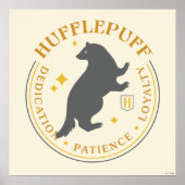 HUFFLEPUFF™ Badger House Pride Badge Poster (Voorkant)