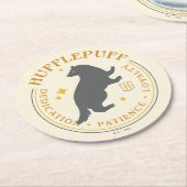 HUFFLEPUFF™ Badger House Pride Badge Ronde Kartonnen Onderzetter (Gebogen)