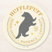 HUFFLEPUFF™ Badger House Pride Badge Ronde Kartonnen Onderzetter (Voorkant)