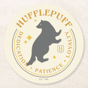 HUFFLEPUFF™ Badger House Pride Badge Ronde Kartonnen Onderzetter
