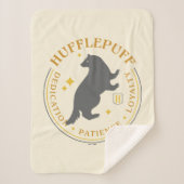 HUFFLEPUFF™ Badger House Pride Badge Sherpa Deken (Voorkant)