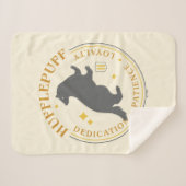 HUFFLEPUFF™ Badger House Pride Badge Sherpa Deken (Voorkant (horizontaal))