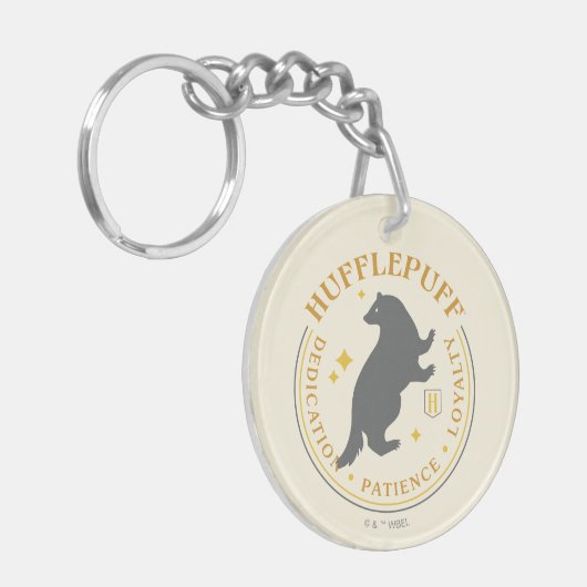 HUFFLEPUFF™ Badger House Pride Badge Sleutelhanger (Voorkant Links)