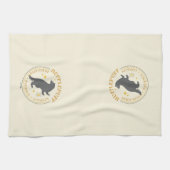 HUFFLEPUFF™ Badger House Pride Badge Theedoek (Horizontaal)