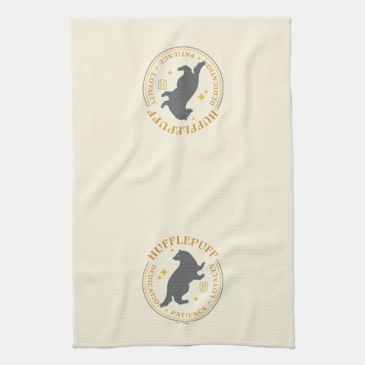 HUFFLEPUFF™ Badger House Pride Badge Theedoek (Verticaal)
