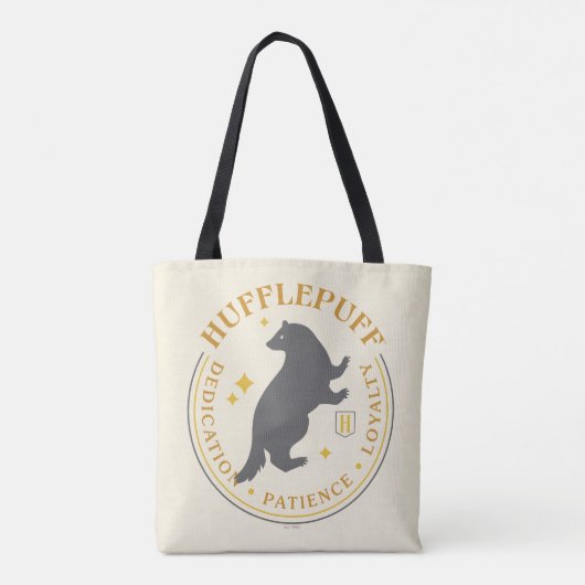 HUFFLEPUFF™ Badger House Pride Badge Tote Bag (Achterkant)
