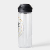 HUFFLEPUFF™ Badger House Pride Badge Waterfles (Achterkant)