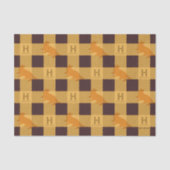HUFFLEPUFF™ Check Plaid Pattern Tissuepapier (Voorkant)