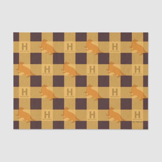 HUFFLEPUFF™ Check Plaid Pattern Tissuepapier (Voorkant)