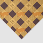 HUFFLEPUFF™ Check Plaid Pattern Tissuepapier (Detail)