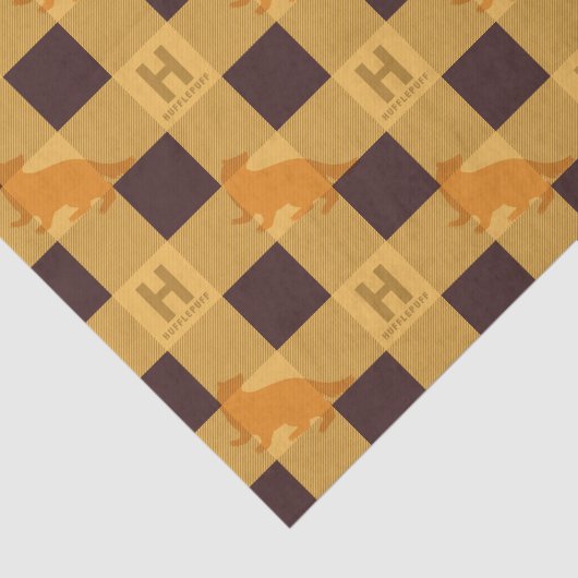 HUFFLEPUFF™ Check Plaid Pattern Tissuepapier (Detail)