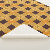 HUFFLEPUFF™ Check Pset Patroon Sherpa Deken (3/4)