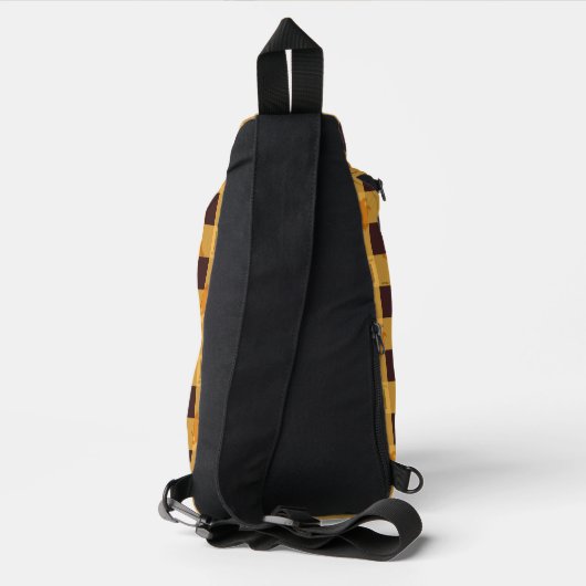 HUFFLEPUFF™ Check Pset Patroon Sling Bag (Achterkant)