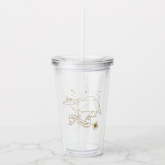 HUFFLEPUFF™-constellatie Grafisch Acryl Drinkbeker (Voorkant)
