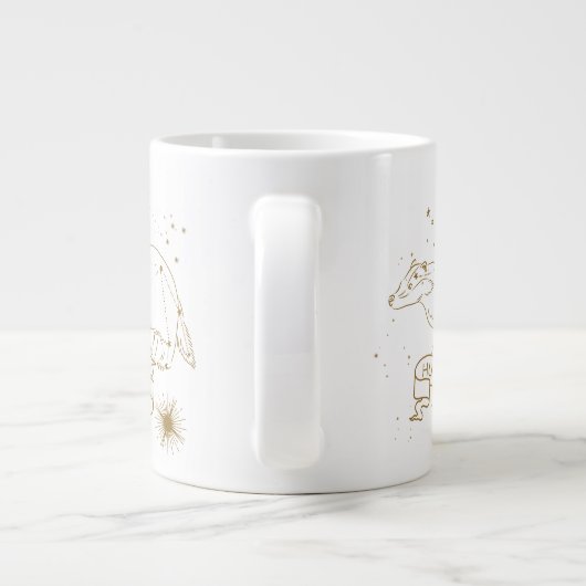 HUFFLEPUFF™-constellatie Grafisch Grote Koffiekop (Achterkant)