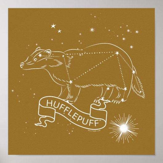 HUFFLEPUFF™-constellatie Grafisch Poster (Voorkant)