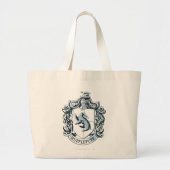 Hufflepuff Crest Blue Grote Tote Bag (Voorkant)