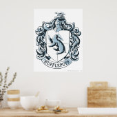 Hufflepuff Crest Blue Poster (Keuken)