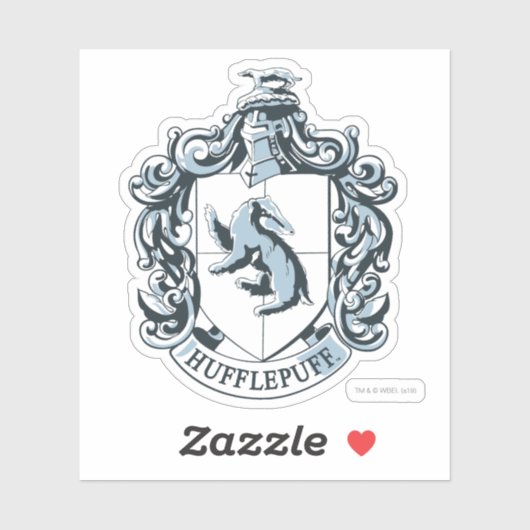 Hufflepuff Crest Blue Sticker (Vel)