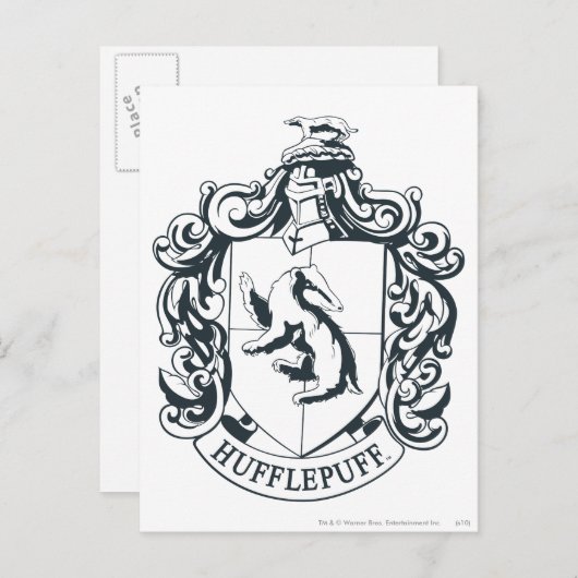 Hufflepuff Crest Briefkaart (Voorkant / Achterkant)