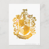 Hufflepuff Crest - geplateerd Briefkaart (Voorkant)