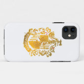 Hufflepuff Crest - geplateerd Case-Mate iPhone Case (Achterkant (horizontaal))