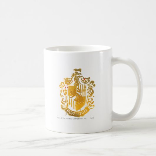 Hufflepuff Crest - geplateerd Koffiemok (Rechts)