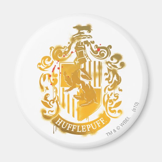 Hufflepuff Crest - geplateerd Magneet (Voorkant)