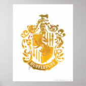 Hufflepuff Crest - geplateerd Poster (Voorkant)