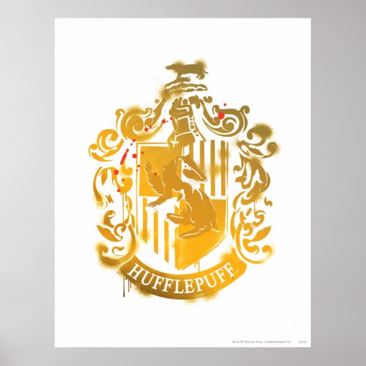 Hufflepuff Crest - geplateerd Poster (Voorkant)