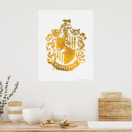 Hufflepuff Crest - geplateerd Poster (Keuken)