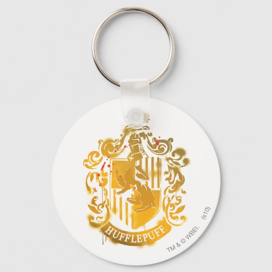 Hufflepuff Crest - geplateerd Sleutelhanger (Voorkant)