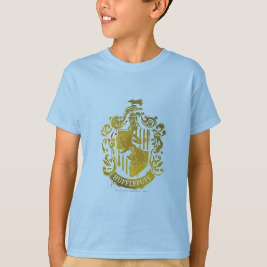 Hufflepuff Crest - geplateerd T-shirt (Voorkant)