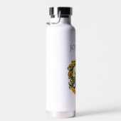 Hufflepuff Crest | Jouw namen toevoegen Waterfles (Rechts)