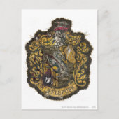 Hufflepuff Crest - vernietigd Briefkaart (Voorkant)