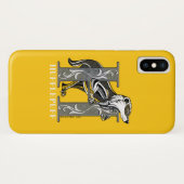 HUFFLEPUFF™ Crosshatched Emblem Case-Mate iPhone Case (Achterkant (horizontaal))