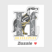 HUFFLEPUFF™ Crosshatched Emblem Sticker (Vel)