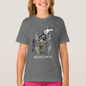 HUFFLEPUFF™ Crosshatched Emblem T-shirt (Voorkant)