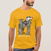 HUFFLEPUFF™ Crosshatched Emblem T-shirt (Voorkant)