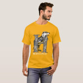 HUFFLEPUFF™ Crosshatched Emblem T-shirt (Voorkant volledig)