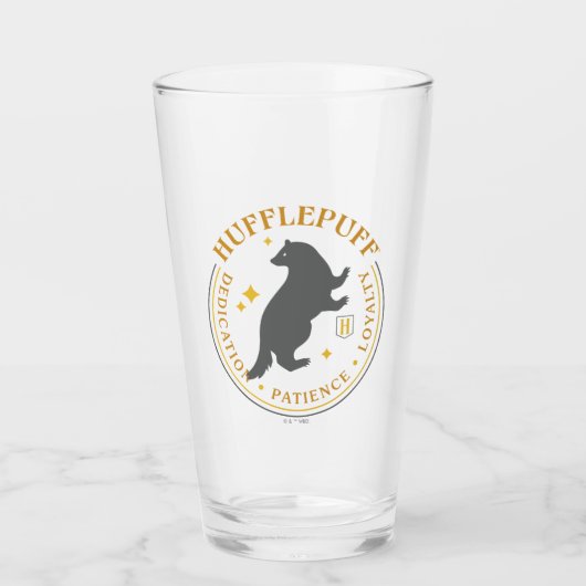 HUFFLEPUFF™ Dasbadges voor Huis-trots Glas (Voorkant)