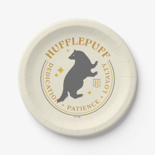 HUFFLEPUFF™ Dasbadges voor Huisstijl Papieren Bordje