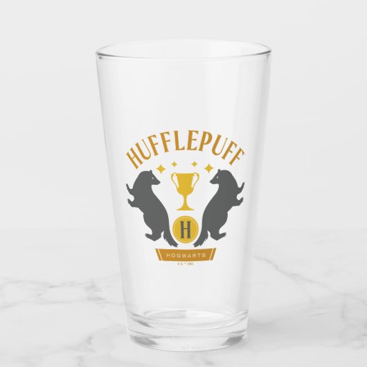 HUFFLEPUFF™ Dasborstel en Beker Huis trots Grafisc (Voorkant)