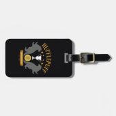 HUFFLEPUFF™ Dasborstel en Beker Huis trots grafisc Bagagelabel (Voorkant horizontaal)