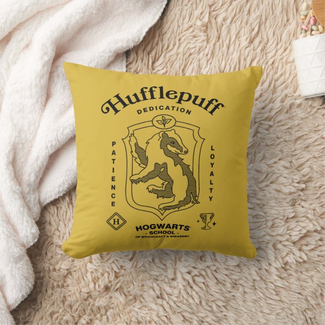 HUFFLEPUFF™ Dedication Patience Loyalty Crest Kussen (Deken)